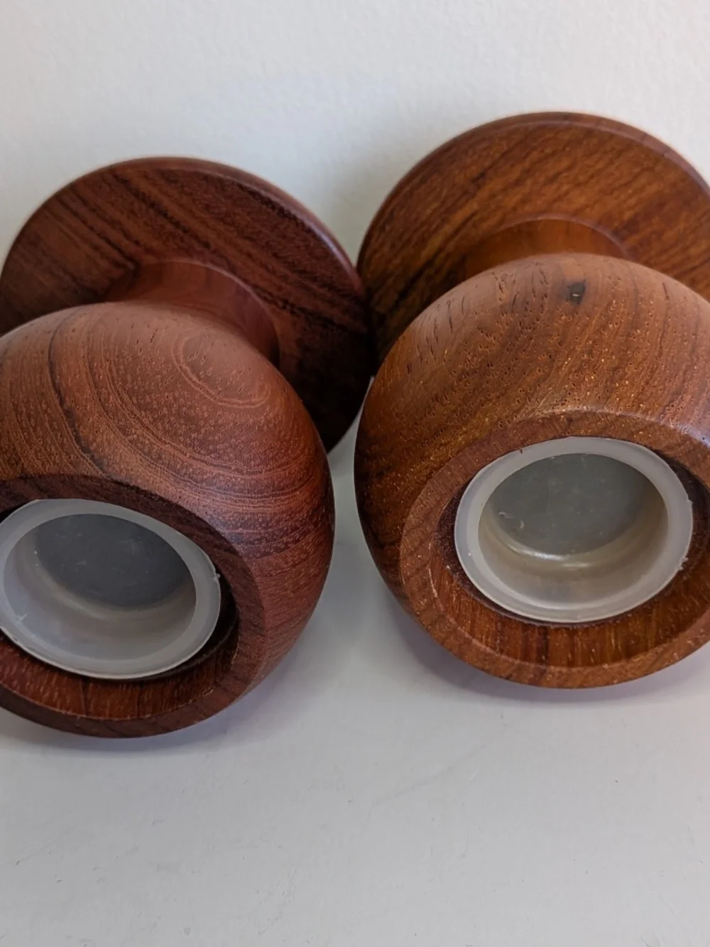 Merry Mushroom Wooden Salt & Pepper Shaker set Arnels MCM kitchen Decor